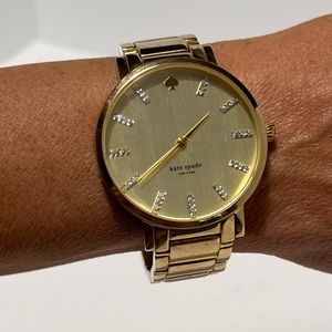 gold kate spade watch #katespade